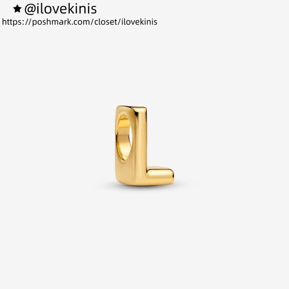 Pandora Letter L Alphabet Charm - Picture 1 of 6